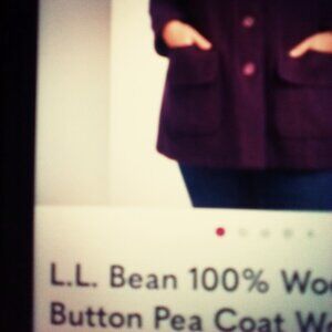 L.L. Bean Wool Peacoat. Sz 2XL. Light. Rustic Orange Colored.